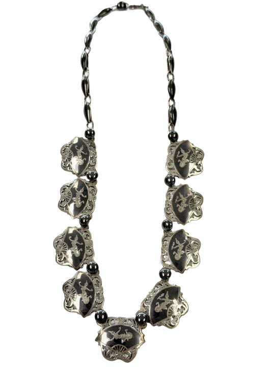 Silver Siam Necklace