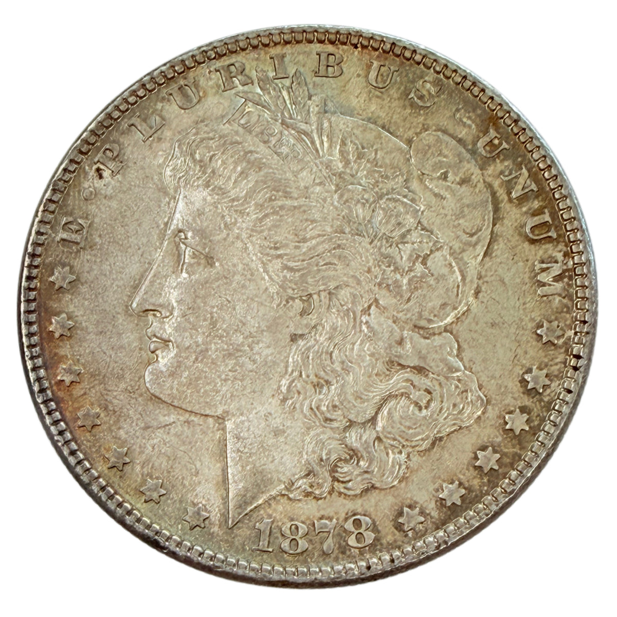 1878 7 Tail Feather Morgan Silver Dollar (Uncirculated)