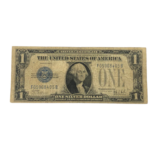 FR.1602 1928-B $1 Silver Certificate Funnyback (VG)