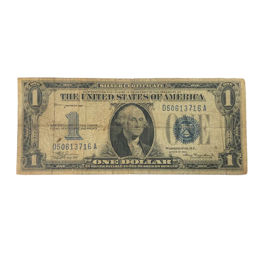 FR.1606 1934 $1 Silver Certificate Funnyback (VG)