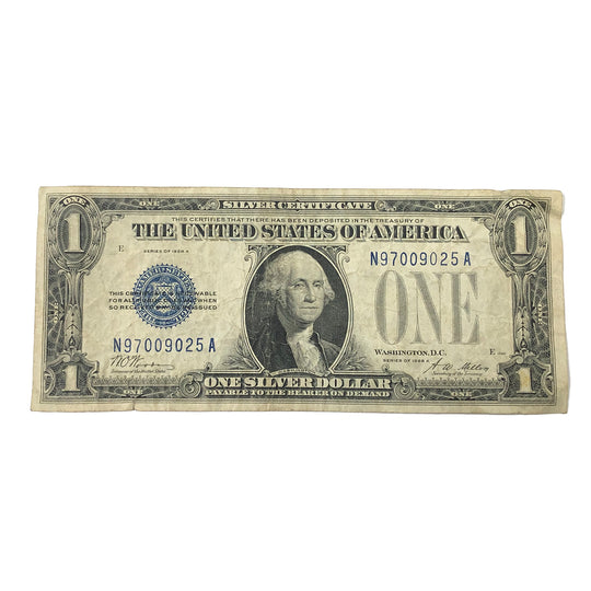 FR. 1601 1928-A $1 Silver Certificate Funnyback (F)
