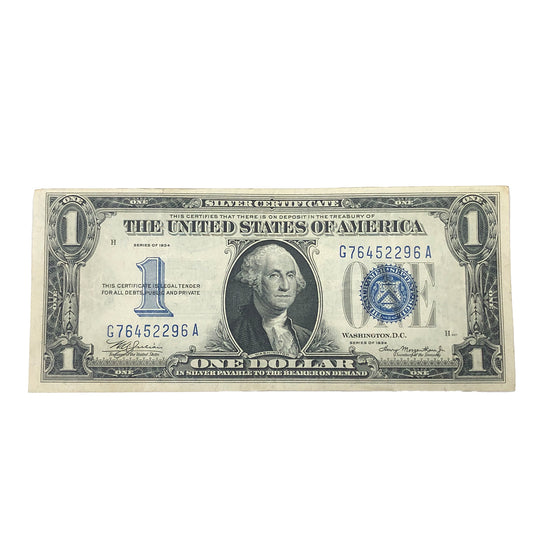 FR. 1606 1934 $1 Silver Certificate Funnyback (VF)