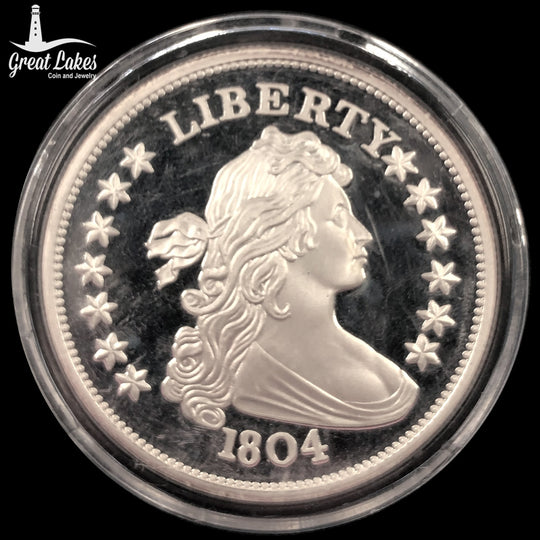1804 Draped Bust Dollar 2 oz Silver Round (Replica)