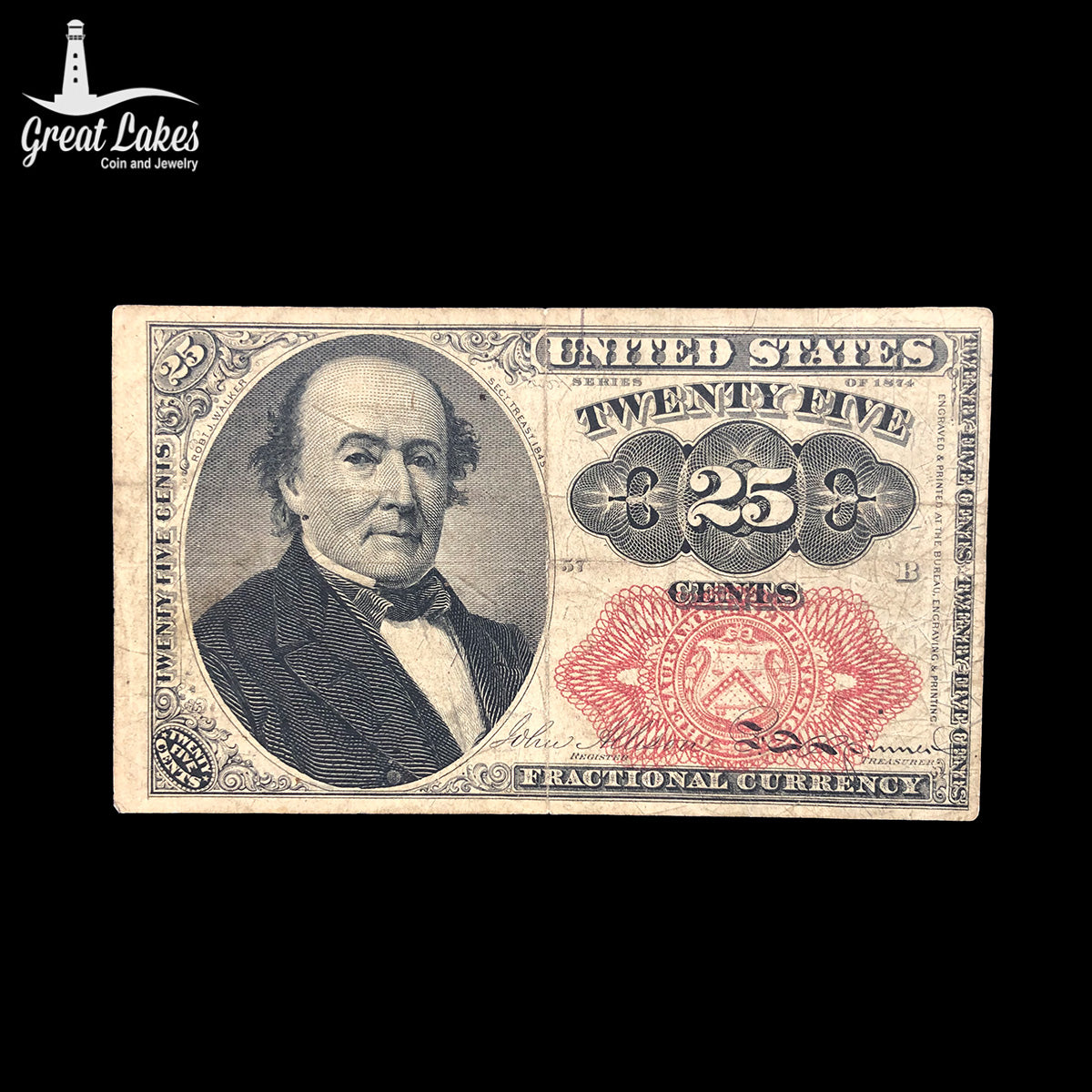 Fr. 1309 25 Cents Fractional Currency 5th Issue Series of 1874 (VF)
