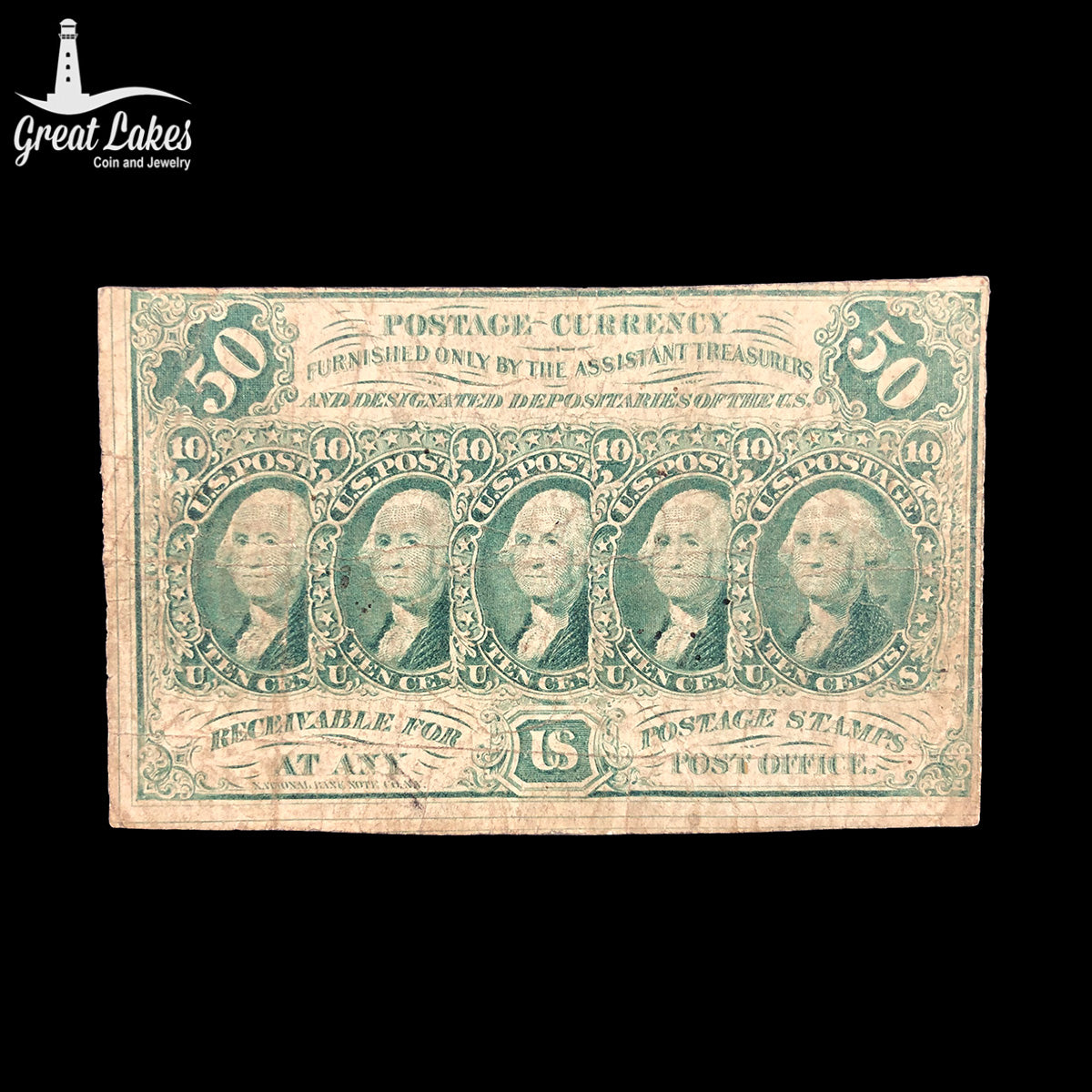 Fr. 1312 50 Cents Fractional Currency 1st Issue (F)