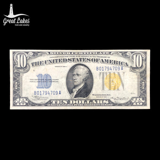 Fr.2309 1934-A $10 North Africa Note (VF)