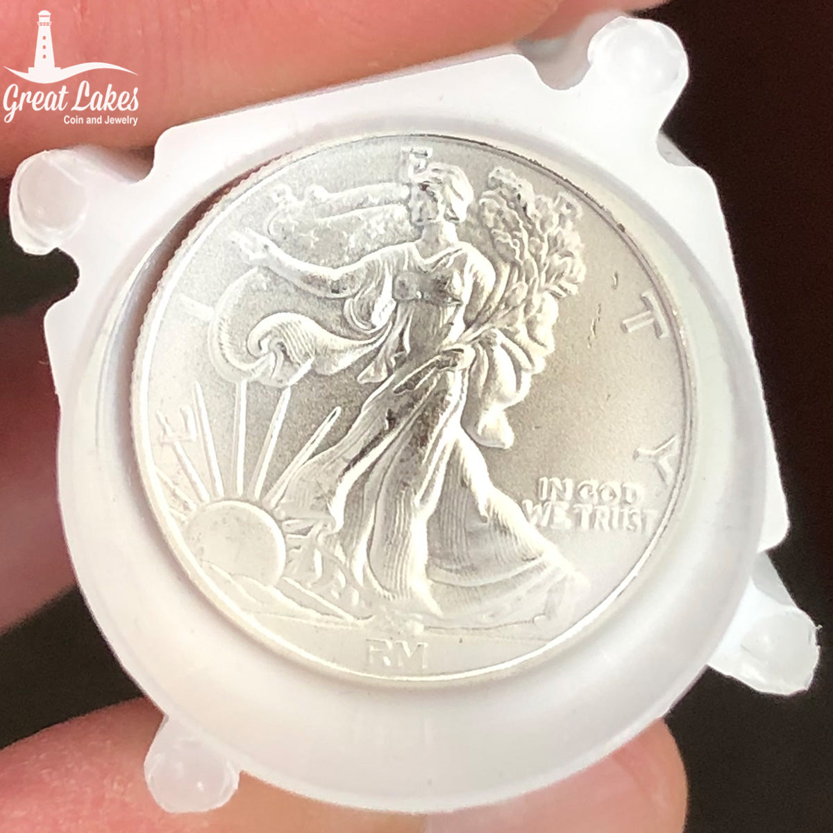 MINT ERROR Walking Liberty 1/10 oz Silver Round (Mid Grade MINT ERROR Walking Liberty 1/10 oz Silver Round (Mid Grade