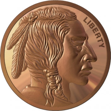 1 oz Copper Buffalo Round (BU)