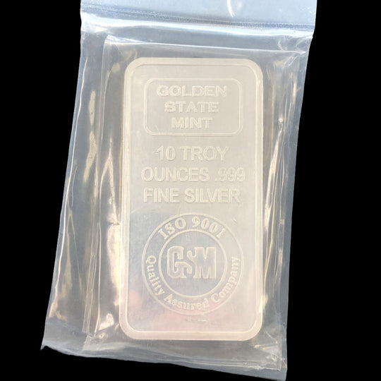 GSM 10 oz Silver Bar (Secondary)