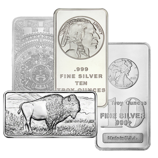 Generic 10 oz Silver Bar (Secondary Market)