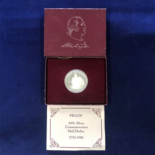 1982-S George Washington Commemorative Proof Half Dollar (With Box & CoA)