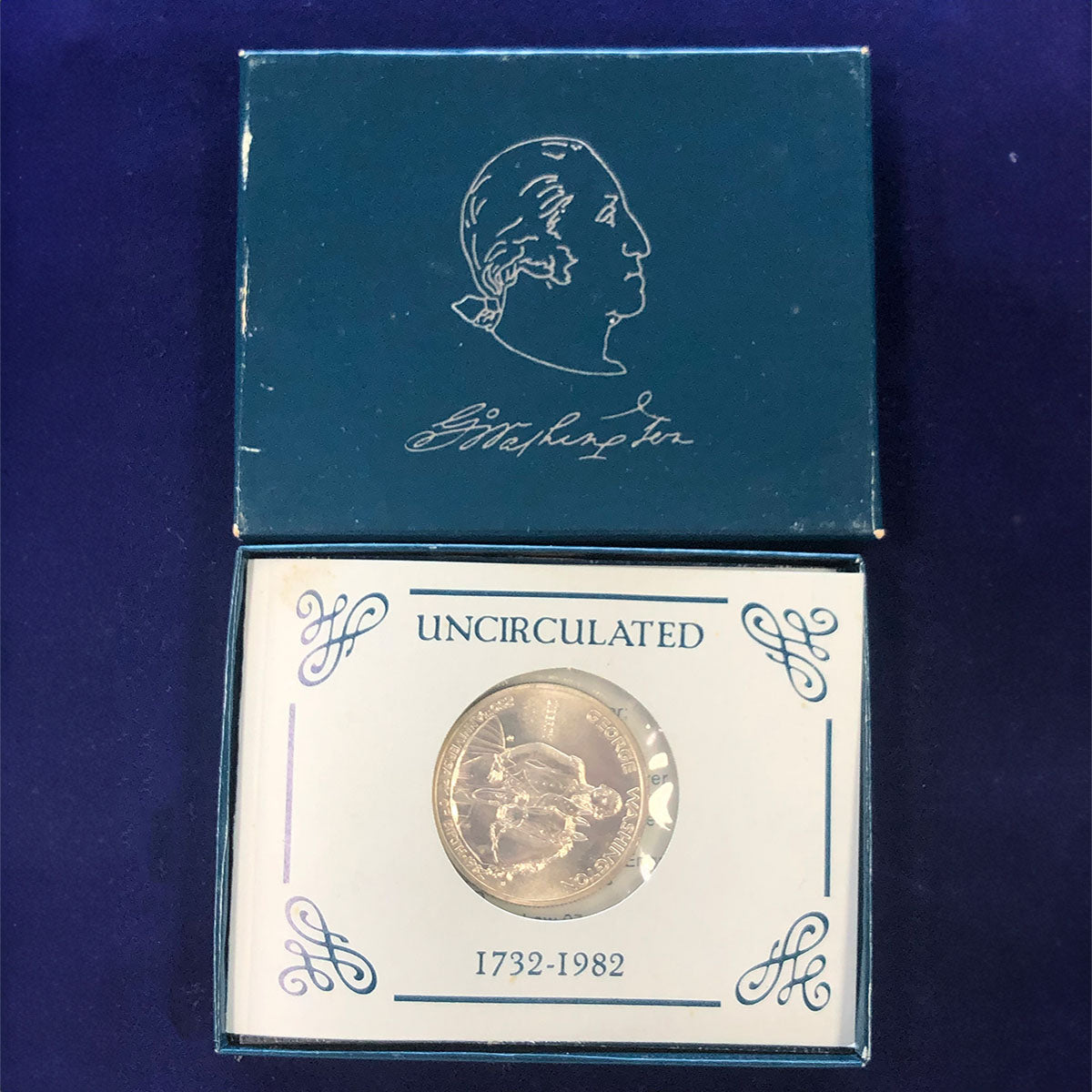 1982-D George Washington Commemorative Uncirculated Half Dollar (With Box & CoA)