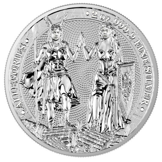 Germania Mint 2023 Allegories Galia & Germania 2 oz Silver (BU)