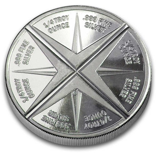 Gold Panner Divisible 1 oz Silver Round (BU)