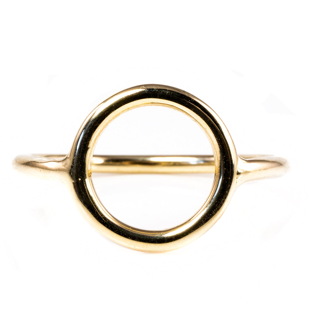 14 k Gold Open Circle Ring
