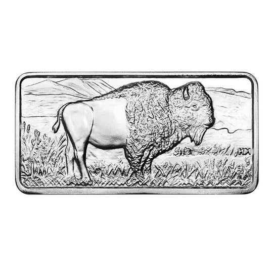 Highland Mint 10 oz Silver Buffalo Bar