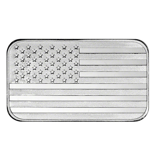 Highland Mint 1 oz Silver Flag Bar
