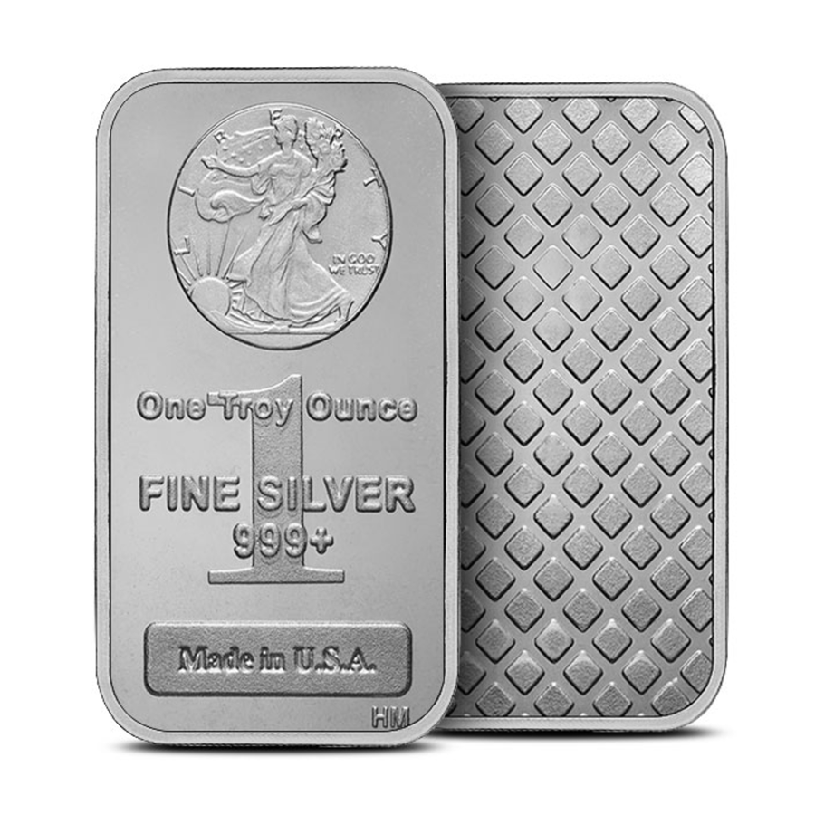 Highland Mint 1 oz Silver Walking Liberty Bar (Unsealed)