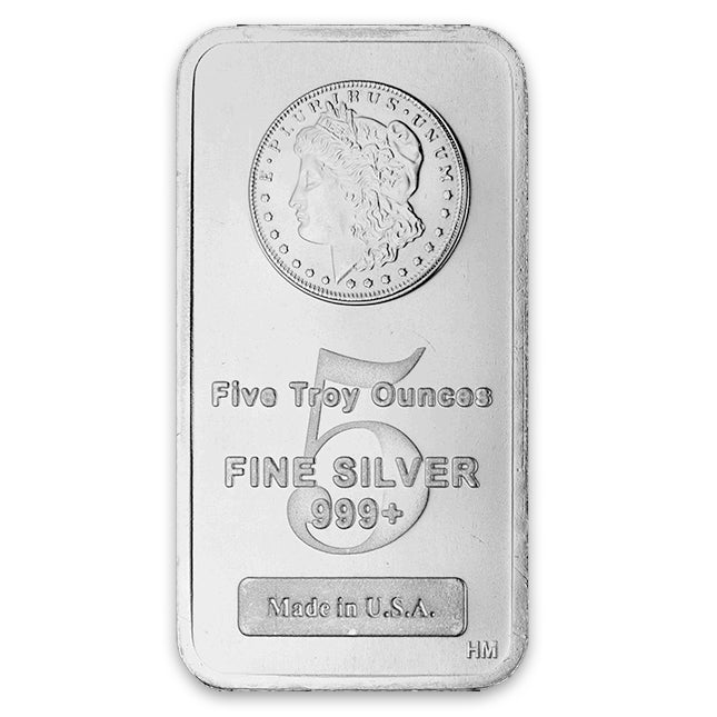 5 oz Silver Morgan Bar