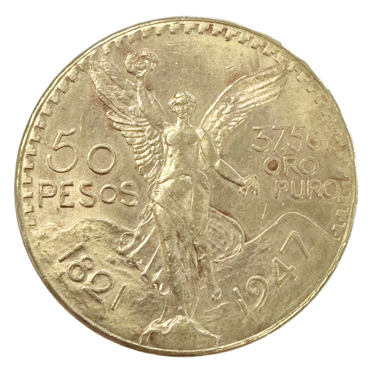 1947 Mexican Gold 50 Peso