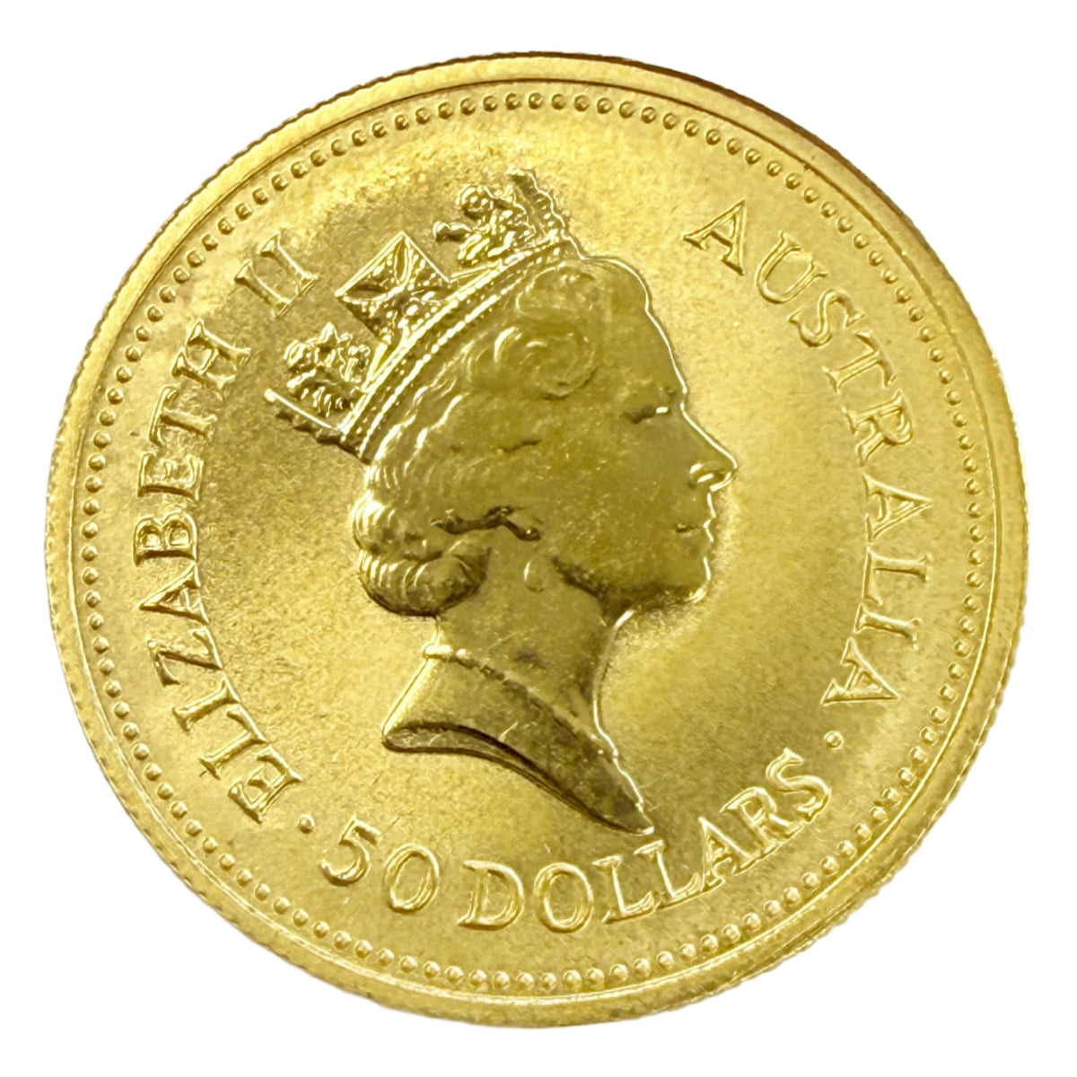 1987 Australian 1/2 oz Gold Nugget Coin