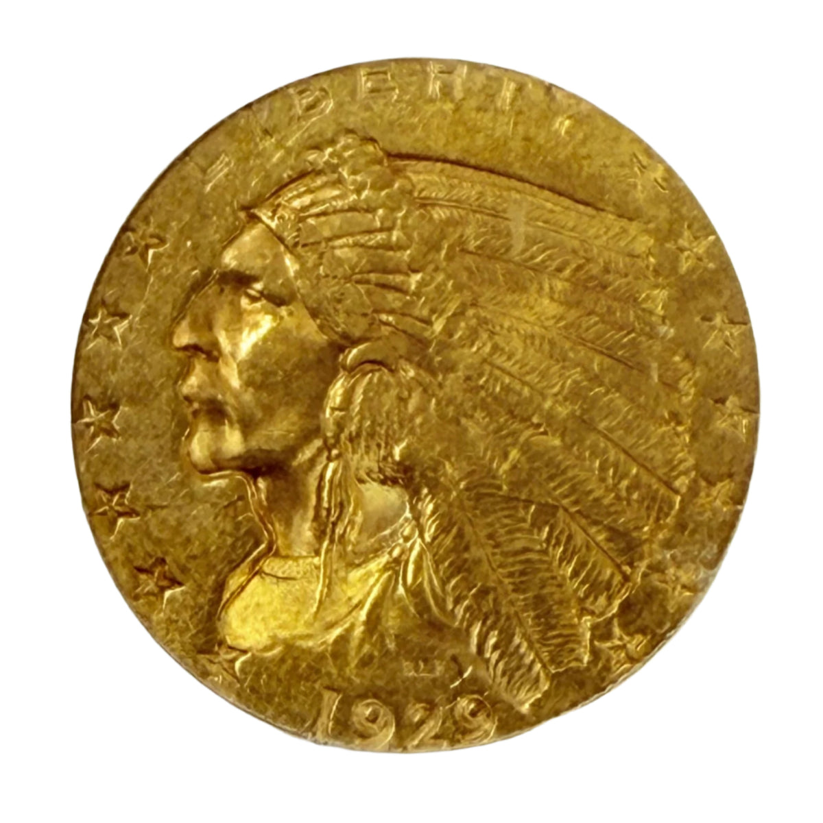 1929 $2.50 Indian Gold Quarter Eagle PCGS MS62