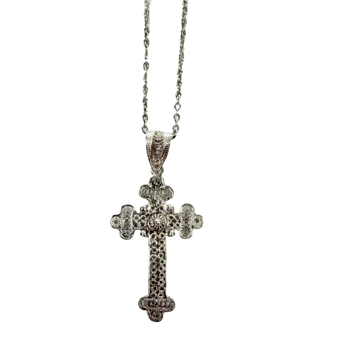 Silver Cross Necklace