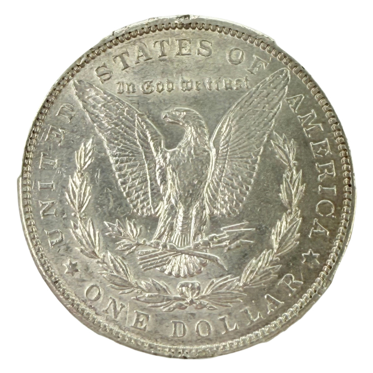 1889 Morgan Silver Dollar CAC AU Details (Damage Rim)