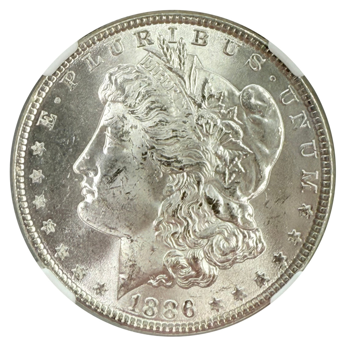 1886 Morgan Silver Dollar NGC MS63