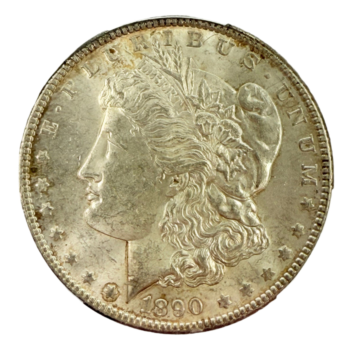1890 Morgan Silver Dollar PCGS MS62