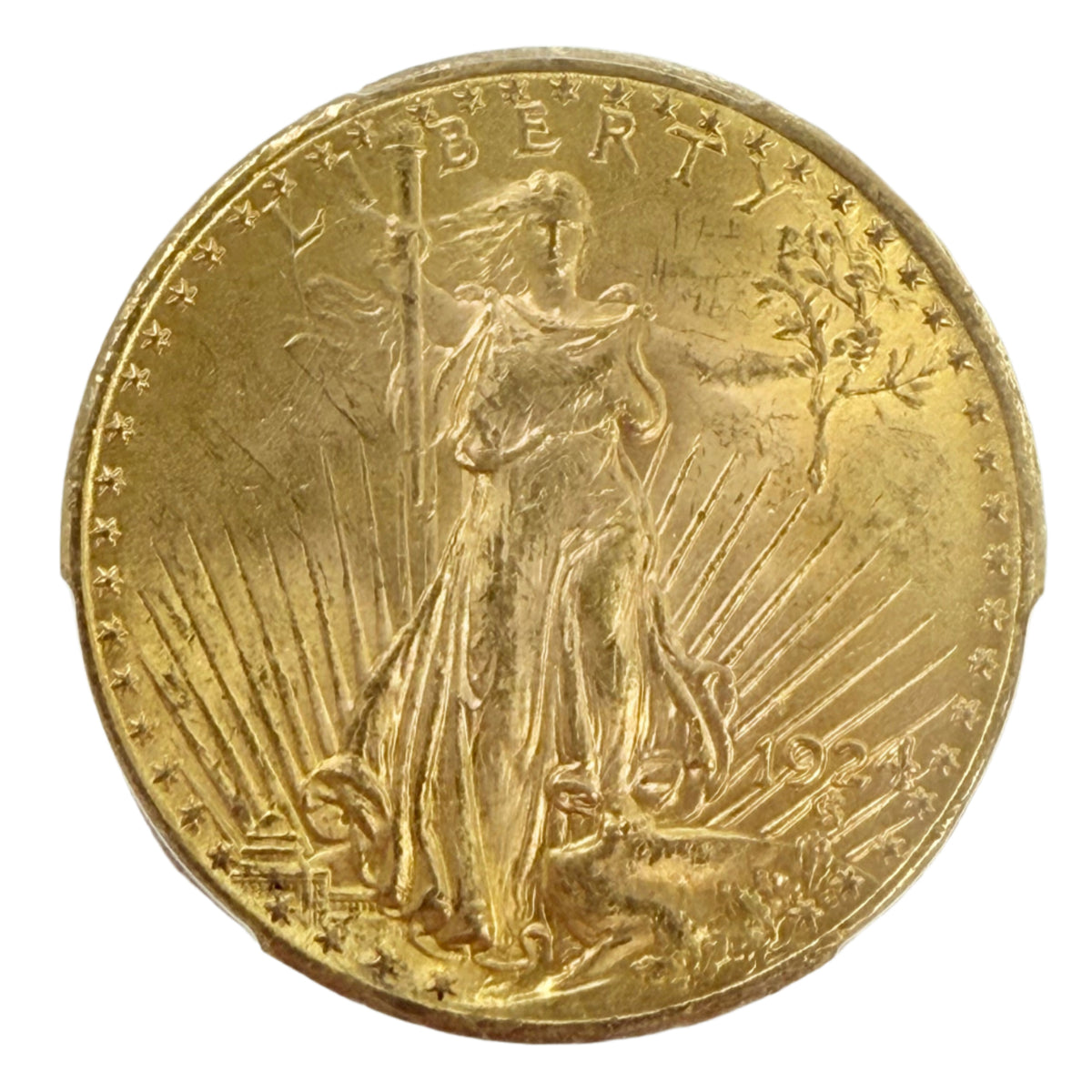 1924 $20 Saint Gaudens Gold Double Eagle PCGS MS64