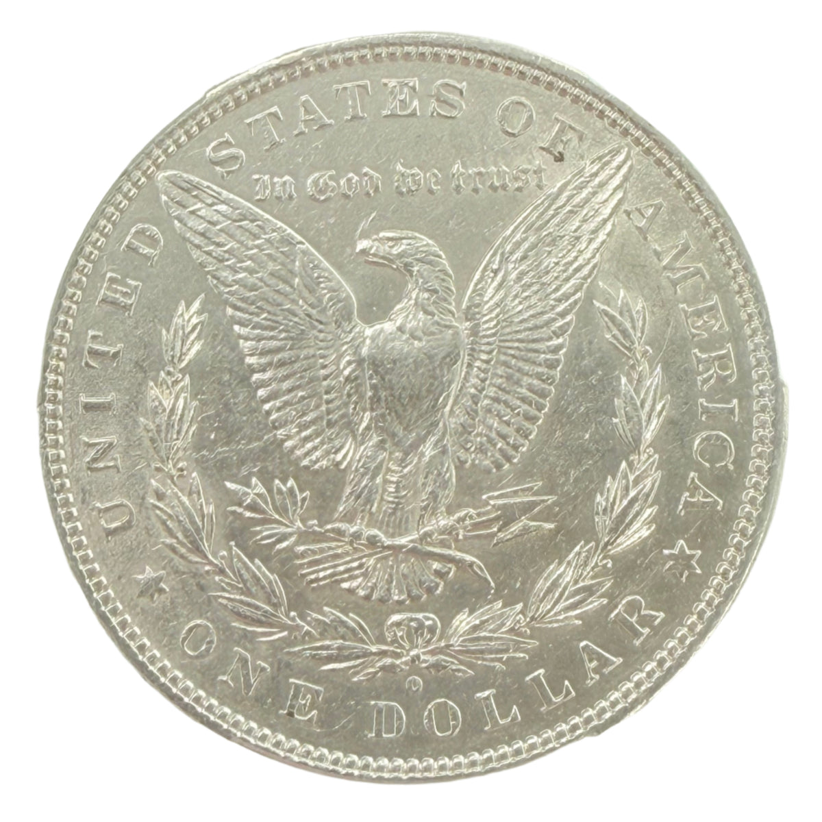 1880-O Morgan Silver Dollar CAC AU Details (Cleaned)