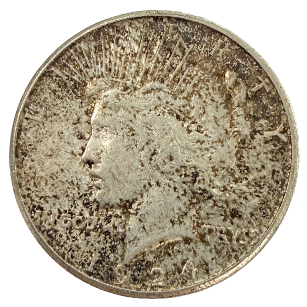1924-S Peace Silver Dollar (AU)