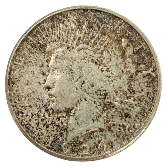 1924-S Peace Silver Dollar (AU)
