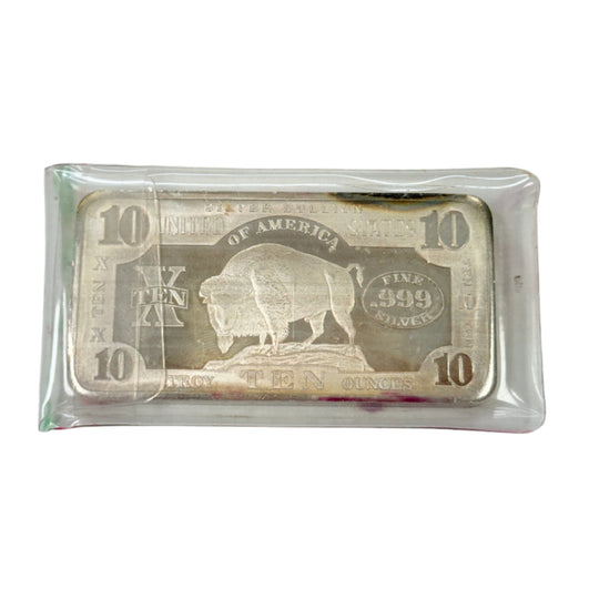 SCPM 10 oz Silver Buffalo Bar