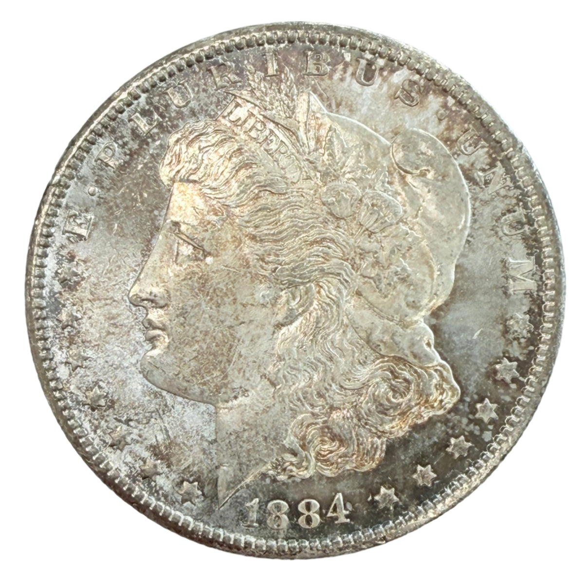 1884-CC Morgan Silver Dollar (BU) (Semi PL)