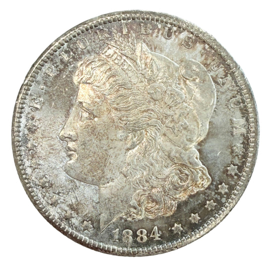 1884-CC Morgan Silver Dollar (BU) (Semi PL)