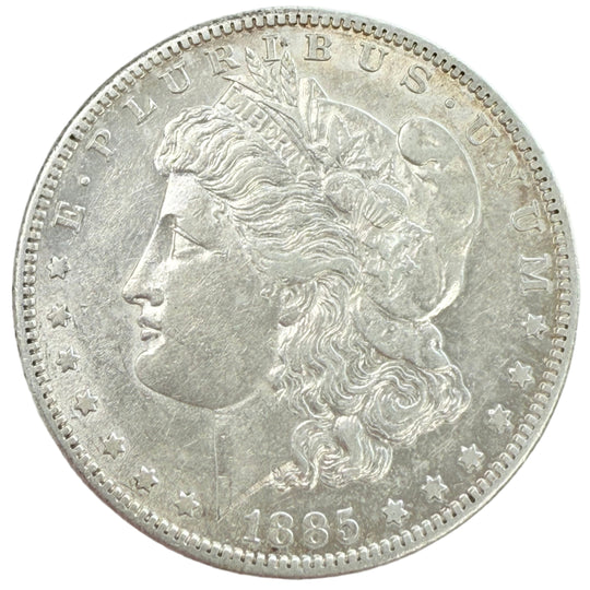 1885-S Morgan Silver Dollar (AU Details)