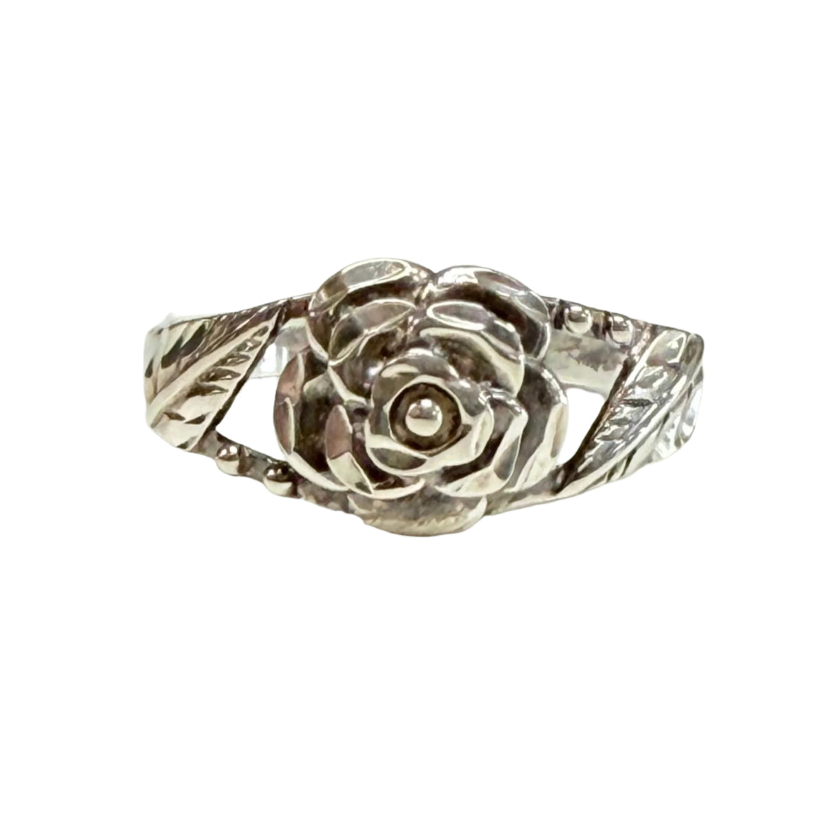 Silver Rose Ring