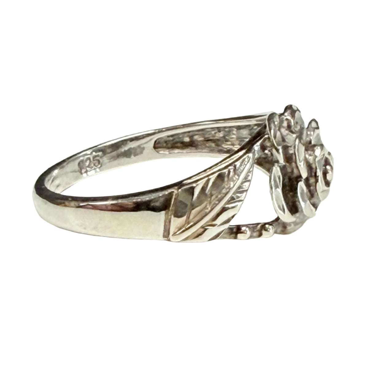 Silver Rose Ring