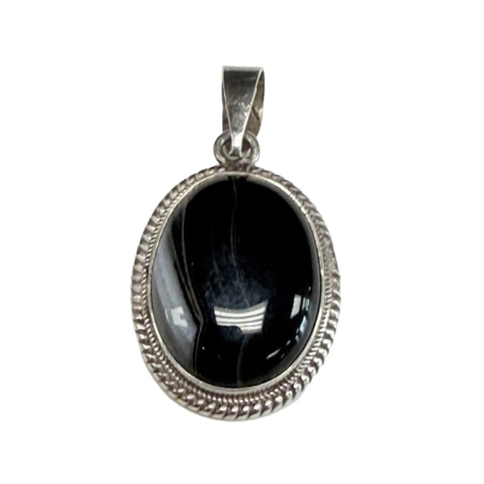 Silver & Agate Pendant