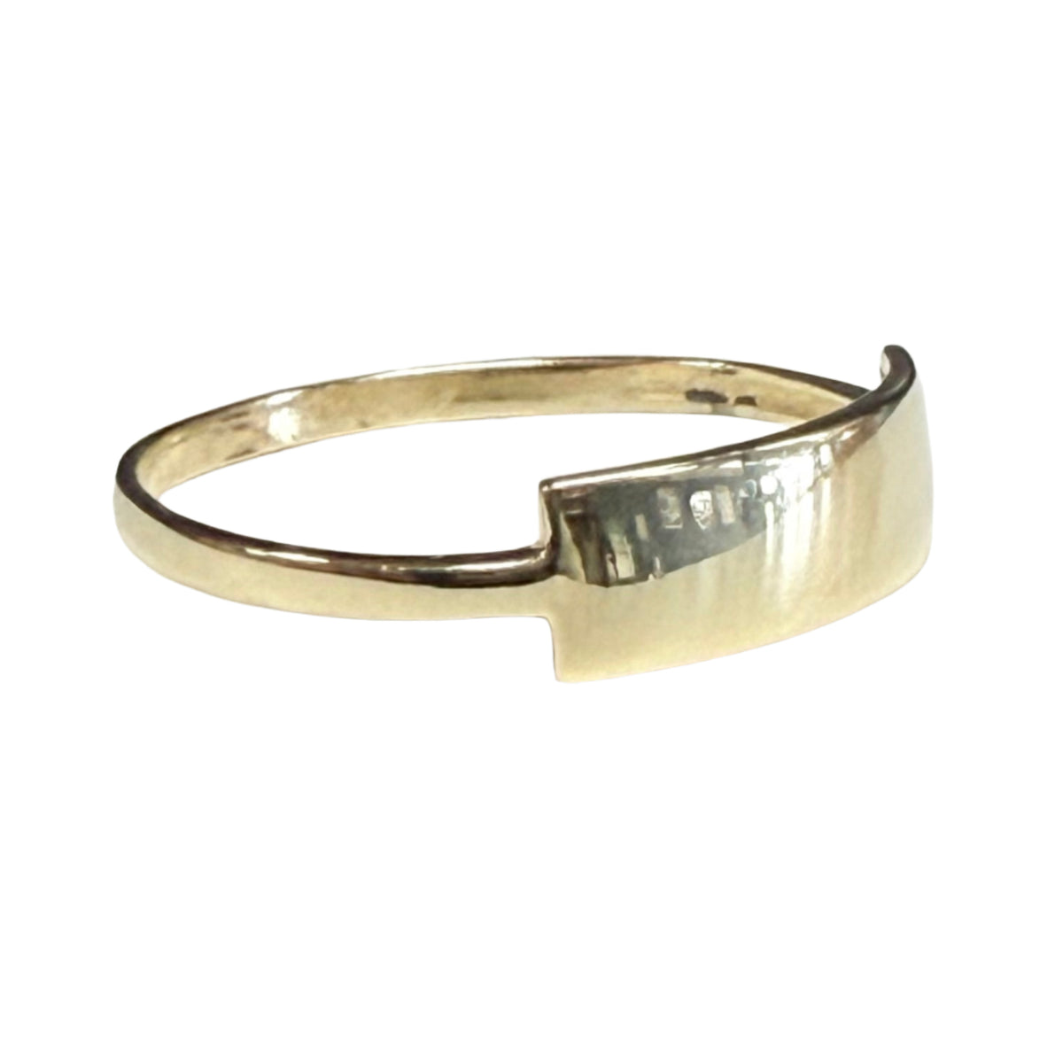 14k Yellow Gold Bar Ring