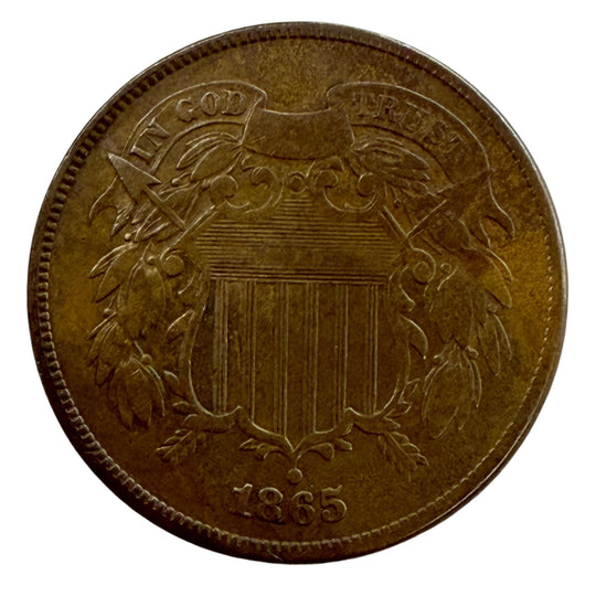 1865 Two Cent Piece (F)