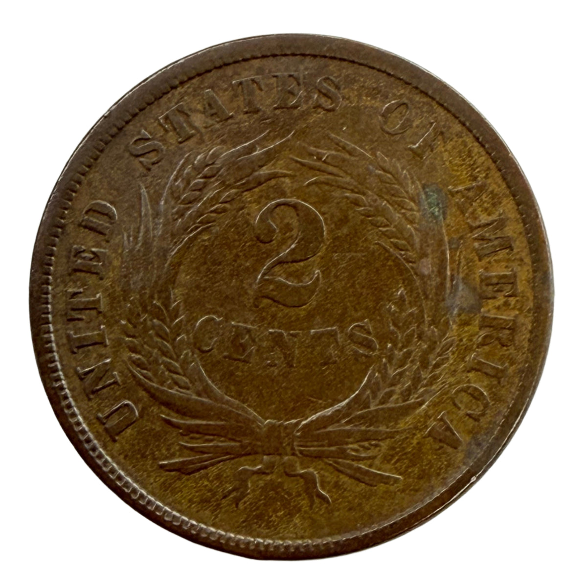 1865 Two Cent Piece (F)