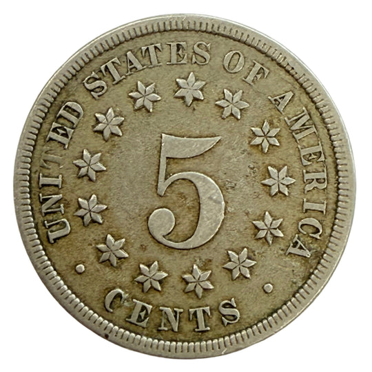1868 Shield Nickel (XF)