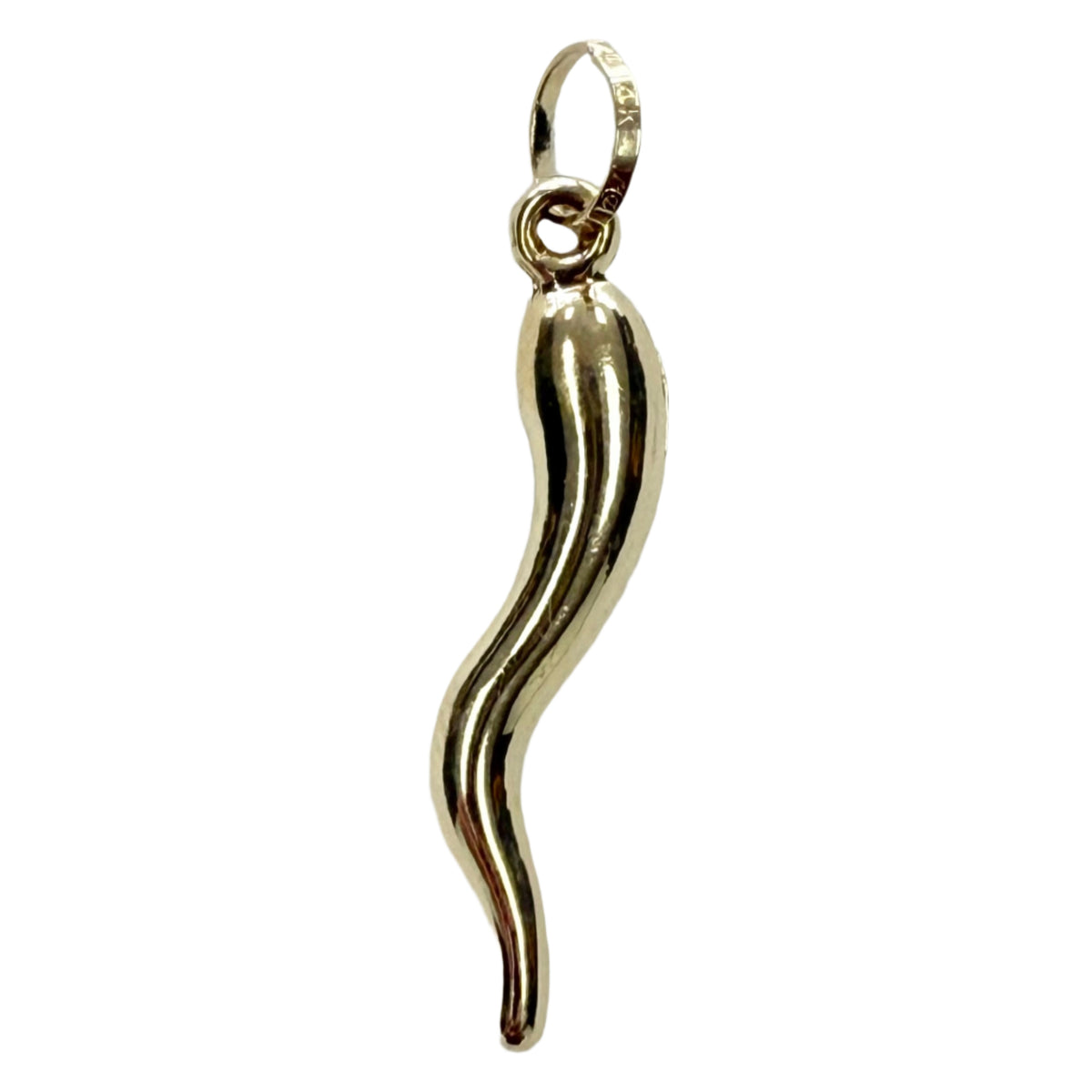14k Gold Cornicello Pendant