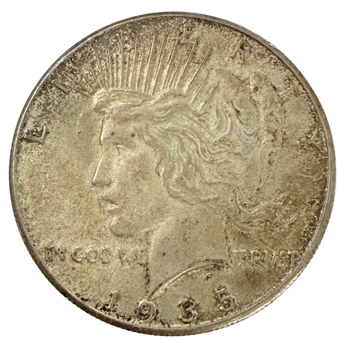 1935-S Peace Silver Dollar (AU)