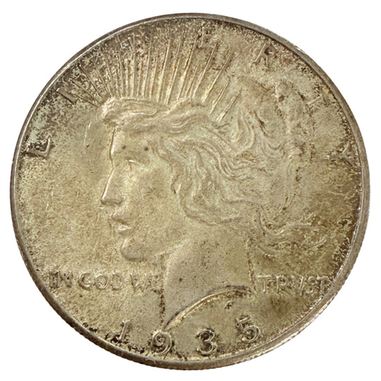 1935-S Peace Silver Dollar (AU)