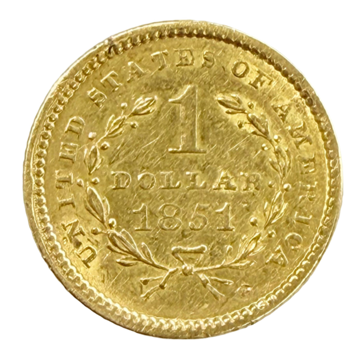 1851 $1 Liberty Head Gold (Low Premium)