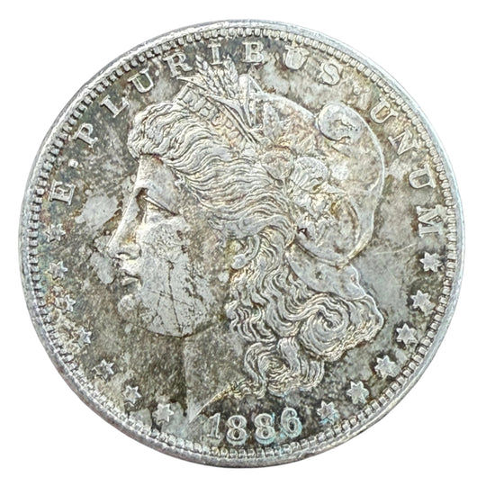 1886-S Morgan Silver Dollar (BU Details)